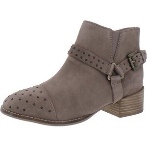 SEYCHELLES VIP Suede Leather Studded Harness Ankle Boot Booties Size 8.5